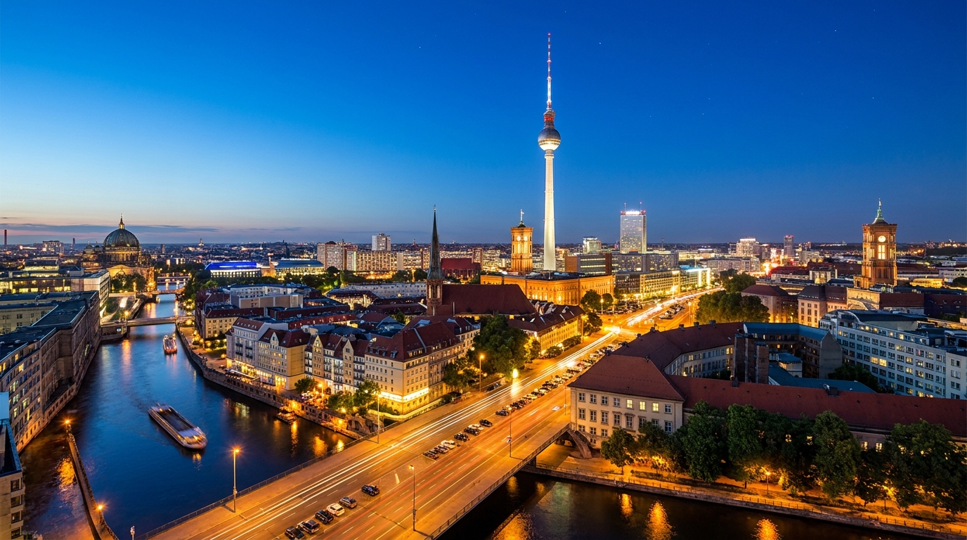 Geplante Website-Seite: Berlin bei Nacht
Story-Material (Faktenbasis — nichts behaupten, was hier nicht steht):
Story: Berlin bei Nacht
Bei Widersprüchen gilt die Rangfolge der Blöcke oben: Briefing