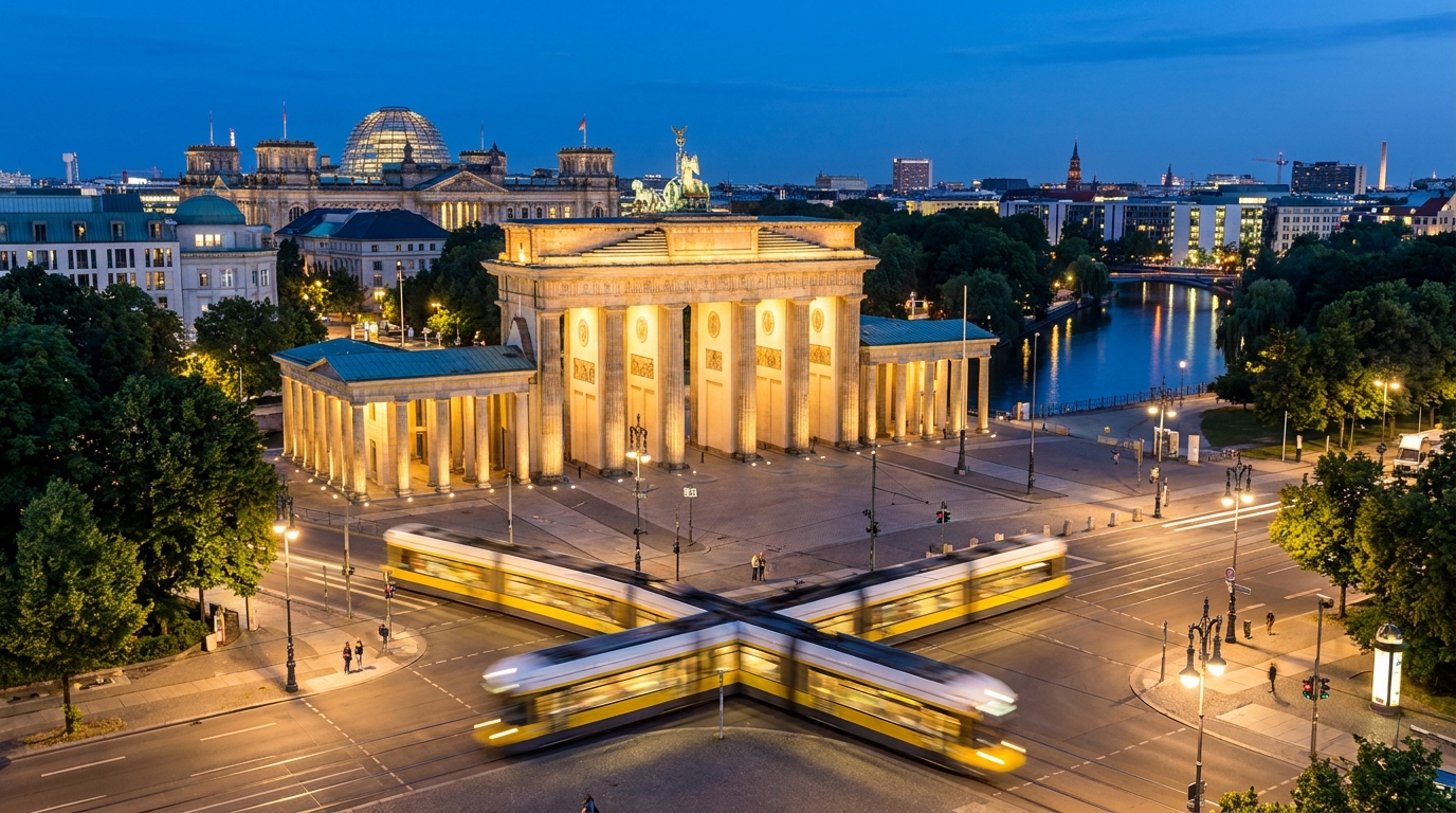 Geplante Website-Seite: Berlin bei Nacht
Story-Material (Faktenbasis — nichts behaupten, was hier nicht steht):
Story: Berlin bei Nacht
Bei Widersprüchen gilt die Rangfolge der Blöcke oben: Briefing
